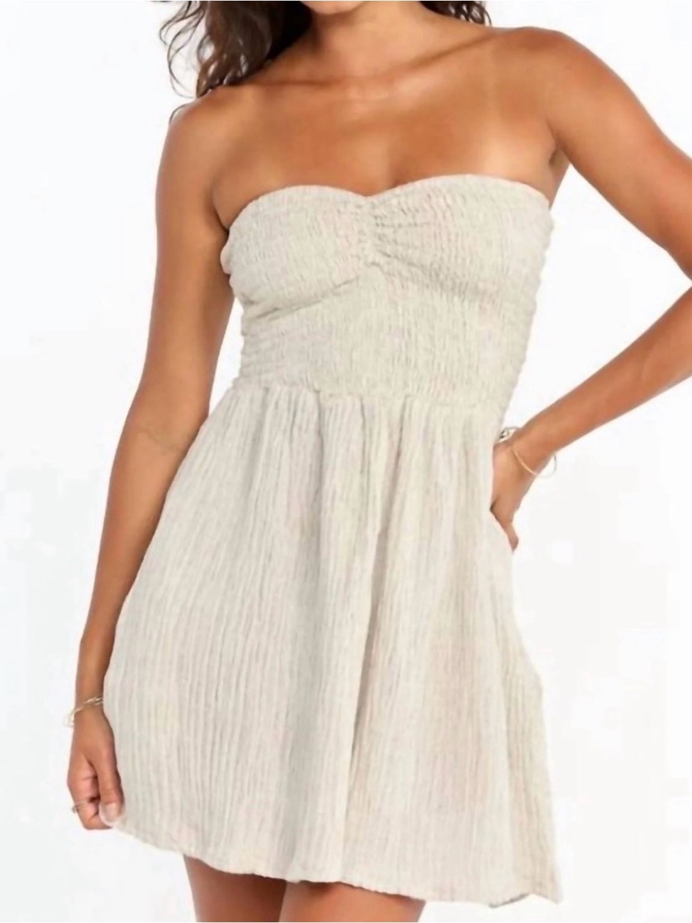 benoa linen caitie dress nwt